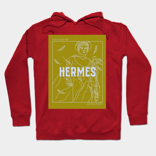 Hermes, Godon the go! Hoodie by Poseidon´s Provisions